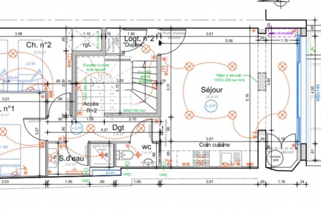 Nocnoc - Le Balcon De L'Oli 99M2 Apartamento Bordéus Exterior foto